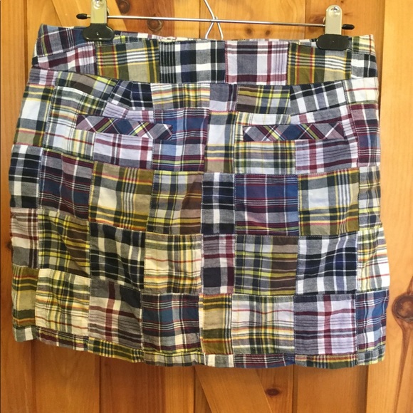 Jcrew Patch work plaid skirt - Picture 4 of 5